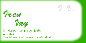 iren vay business card